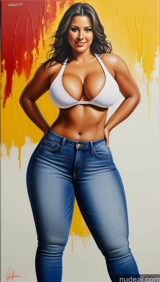 related ai porn images free for Athlete Perfect Boobs Busty Big Ass Big Hips Jeans Painting