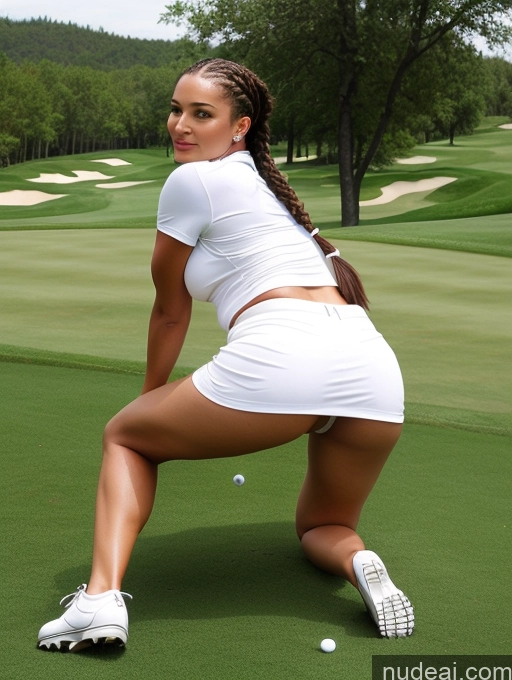 related ai porn images free for Woman One Perfect Boobs Big Ass Perfect Body 20s Sexy Face Brunette Braided Latina Detailed Straddling Golf