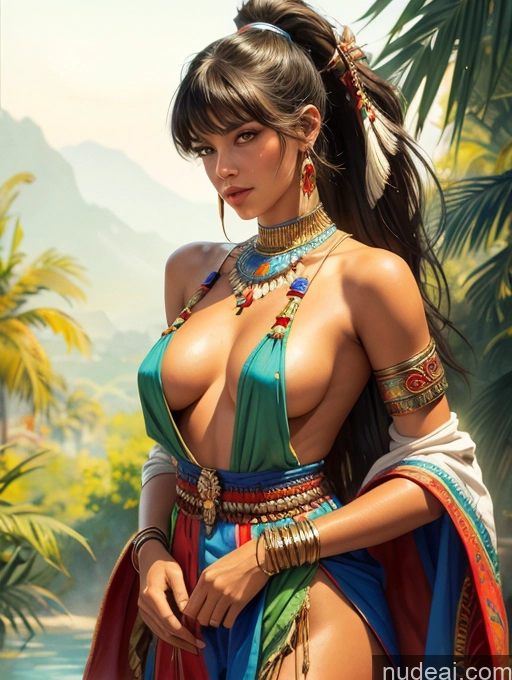 related ai porn images free for Tanned Skin Bangs Brazilian Native American Native American Traditional GZCfinal Topless Woman Breasts Art By Boris Vallejo Boris Vallejo Art Style Fantasy Style Jeff Easley Bangs Long Hair Ponytail Straight Impasto, Wlop Painting Watercolor Egyptian Western Mexico City