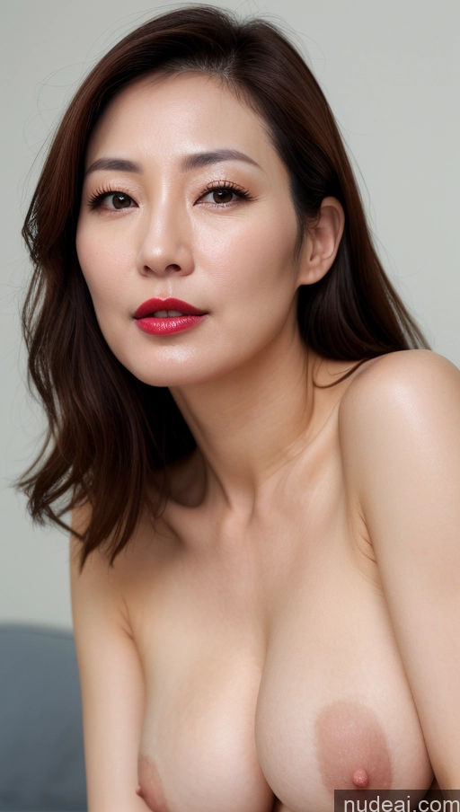 related ai porn images free for Woman One Perfect Boobs Beautiful Lipstick Fairer Skin 40s Brunette Korean Close-up View