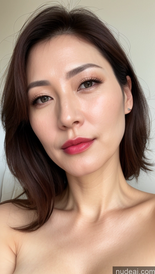 related ai porn images free for Woman One Perfect Boobs Beautiful Lipstick Fairer Skin 40s Brunette Korean Close-up View