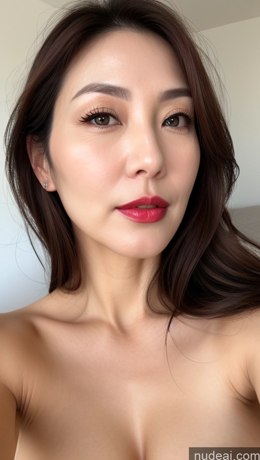 related ai porn images free for Woman One Perfect Boobs Beautiful Lipstick Fairer Skin 40s Brunette Korean Close-up View