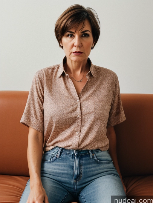 related ai porn images free for Czech Short Shirt Jeans Detailed Thick Couch 60s Angry Serious Short Hair On Back