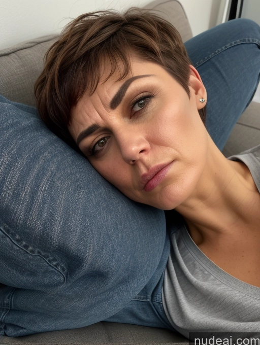 related ai porn images free for Czech Short Shirt Jeans Detailed Thick Couch 60s Angry Serious Short Hair On Back