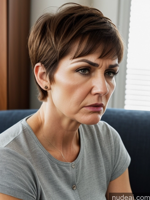 related ai porn images free for Czech Short Shirt Jeans Detailed Thick Couch 60s Angry Serious Short Hair