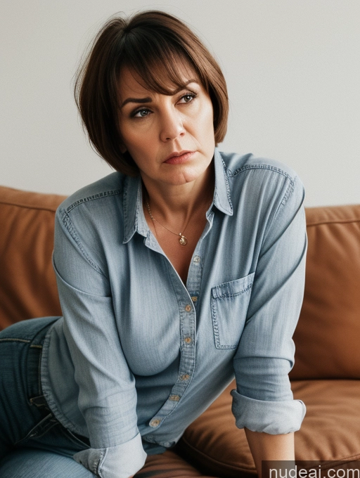 related ai porn images free for Czech Short Shirt Jeans Detailed Thick Couch 60s Angry Serious Short Hair Two Plank