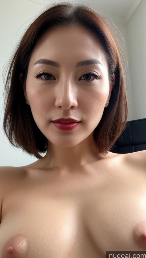 related ai porn images free for Woman One Perfect Boobs Beautiful Lipstick Fairer Skin Brunette Korean Close-up View 30s