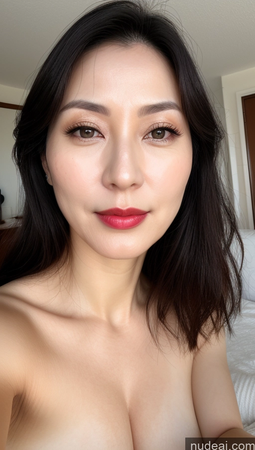 related ai porn images free for Woman One Beautiful Lipstick Fairer Skin Korean Close-up View 40s Black Hair Small Tits