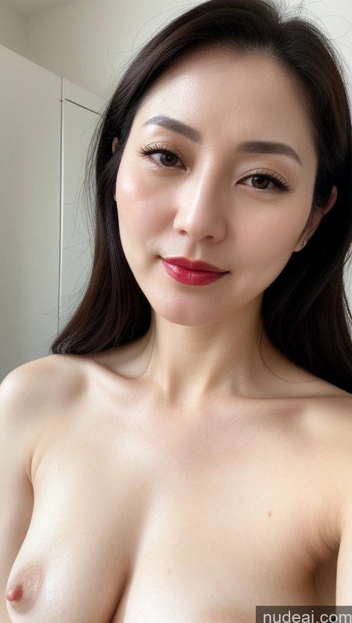 related ai porn images free for Woman One Beautiful Lipstick Fairer Skin Korean Close-up View 40s Black Hair Small Tits