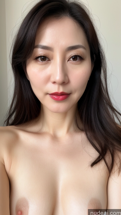 related ai porn images free for Woman One Beautiful Lipstick Fairer Skin Korean Close-up View 40s Black Hair Small Tits