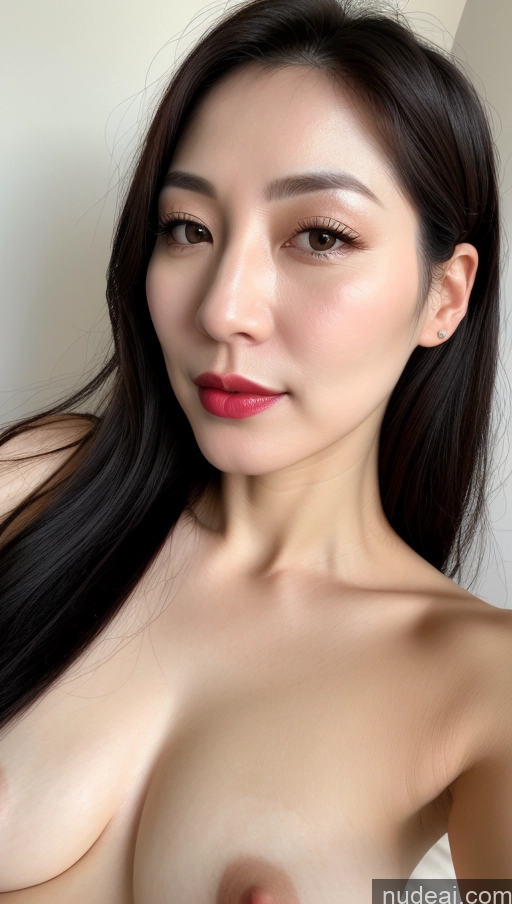 related ai porn images free for Woman One Beautiful Lipstick Fairer Skin Korean Close-up View 40s Black Hair Small Tits
