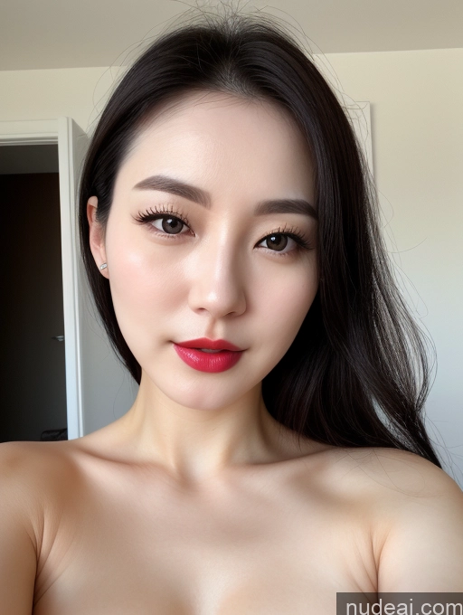 related ai porn images free for Woman One Small Tits Beautiful Lipstick Fairer Skin Black Hair Korean Close-up View 20s