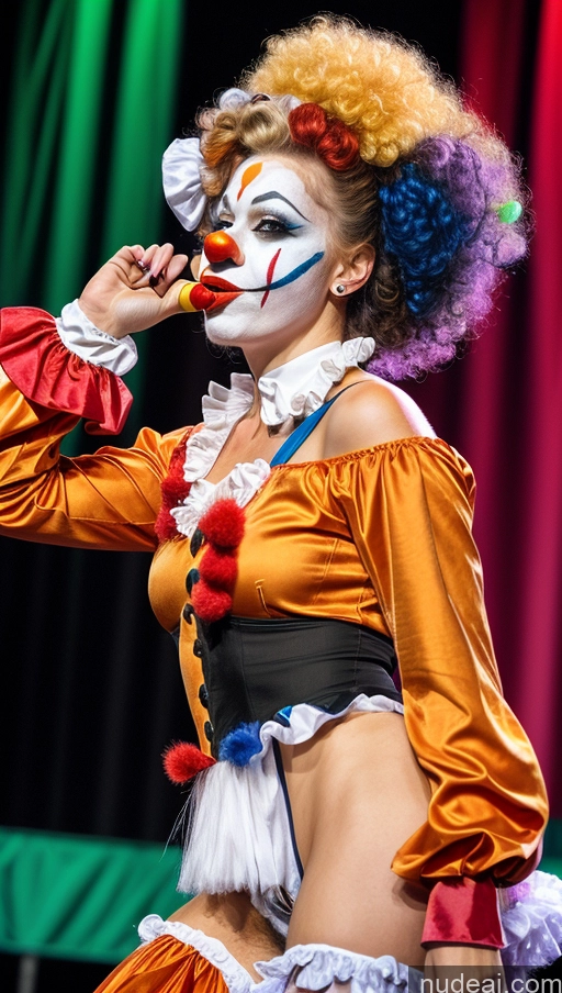 related ai porn images free for Woman One Pubic Hair White Stage Clown