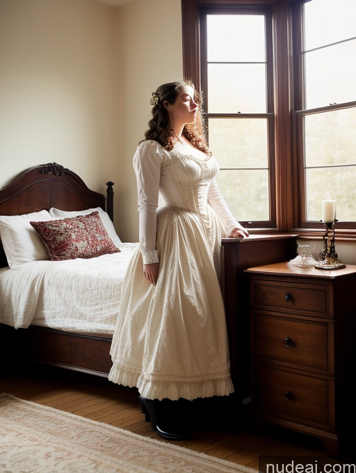 related ai porn images free for Woman One Big Hips Short 20s White Bedroom Sleeping Victorian