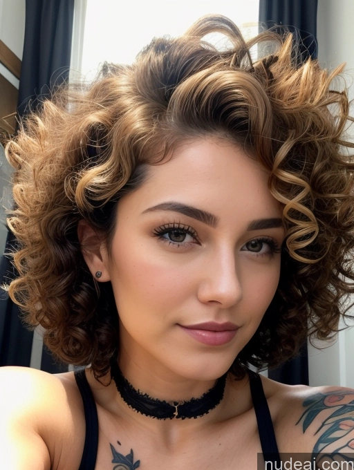related ai porn images free for Model Beautiful Perfect Boobs Tattoos Muscular Abs Short Fairer Skin 18 White Hair Choker Korean Seductive Curly Hair Master