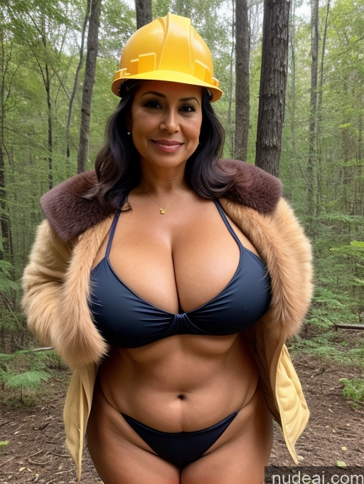 related ai porn images free for One Busty Huge Boobs Thick Tanned Skin Microkini Thong Front View 70s Brazilian Fur Jacket Construction Worker Witch
