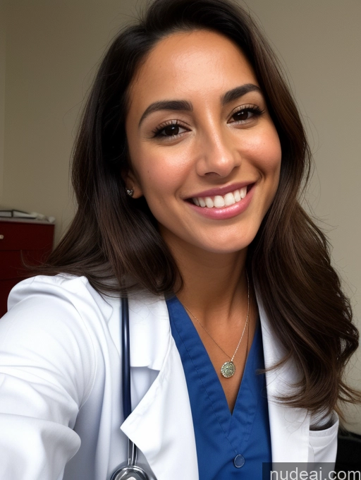 related ai porn images free for Woman One Small Tits Beautiful Tanned Skin Perfect Body Short Pubic Hair 30s Happy Brunette Long Hair Latina Front View Jewelry Blowjob Doctor Lab Coat