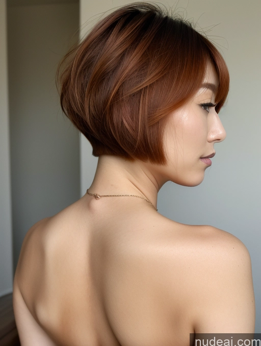 related ai porn images free for Woman Sexy Face Soft + Warm Nude Small Tits Big Ass Korean Ginger 20s Short Hair Back View