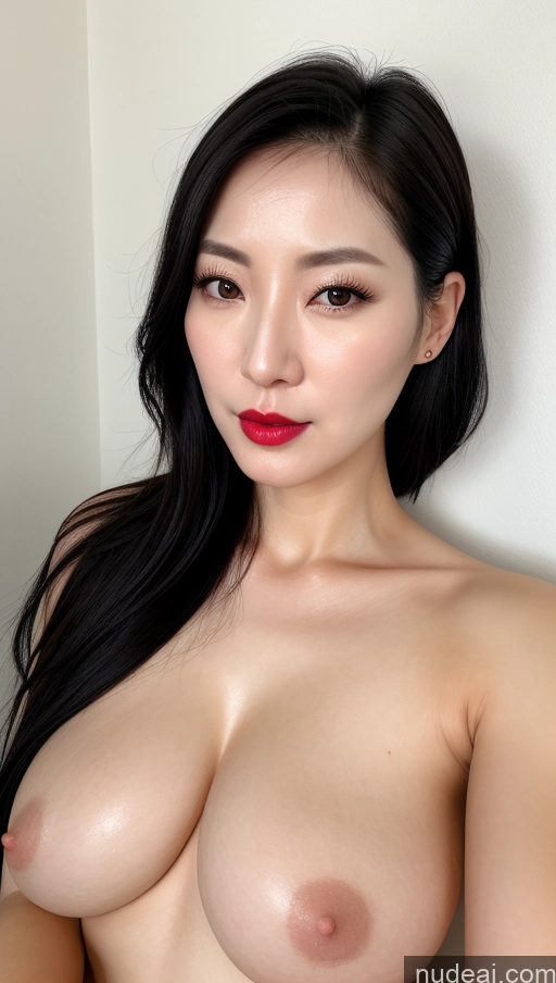 related ai porn images free for Woman One Perfect Boobs Lipstick Fairer Skin Korean Close-up View 30s Black Hair Slicked