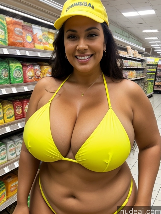 related ai porn images free for One Busty Huge Boobs Thick Tanned Skin Front View Microkini Thong Laughing Brazilian Grocery 80s Chubby Construction Worker