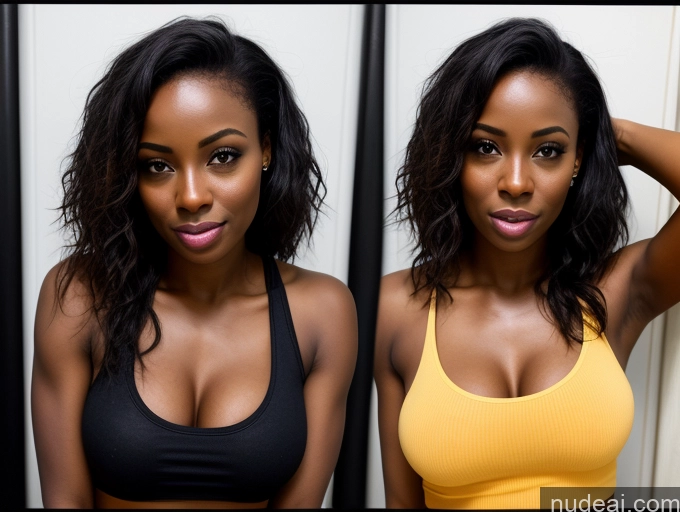 related ai porn images free for One Small Tits Small Ass 40s Ahegao Long Hair Film Photo Front View Bright Lighting African Dark Skin Jeans Tank Top