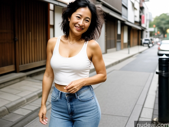 related ai porn images free for One Small Tits Small Ass 40s Happy Film Photo Front View Bright Lighting Jeans Tank Top Japanese Messy Dark Skin Thick Street Milf