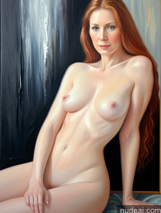related ai porn images free for Woman 50s Long Hair Fairer Skin Painting Ginger