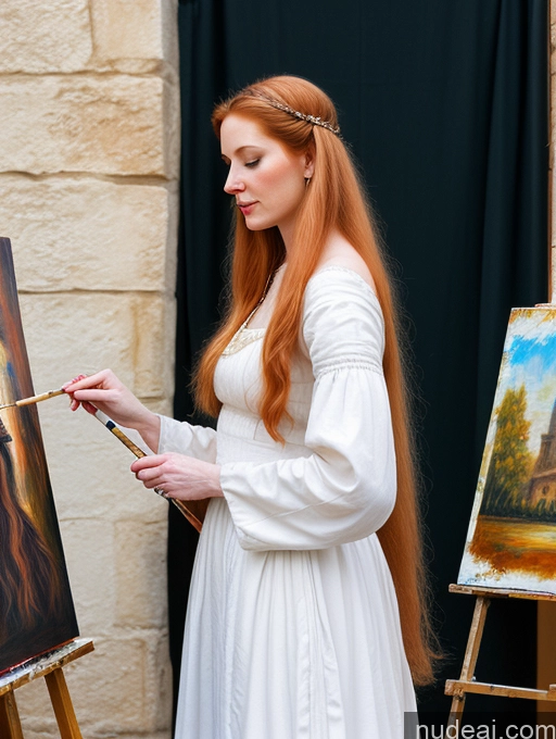 related ai porn images free for Woman 50s Long Hair Fairer Skin Painting Ginger Medieval
