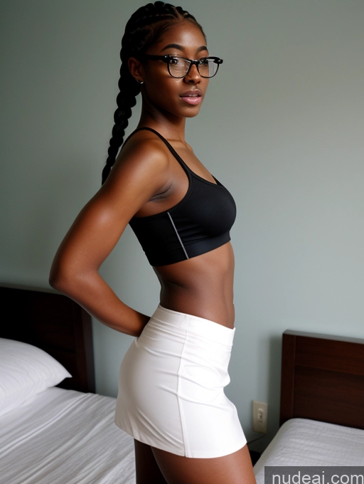 related ai porn images free for One Beautiful Glasses Big Ass Short Dark Skin Perfect Body 18 Black Hair Braided African Perfect Boobs Bedroom Bending Over Micro Skirt Mini Skirt Sports Bra Woman Sexy Face Front View