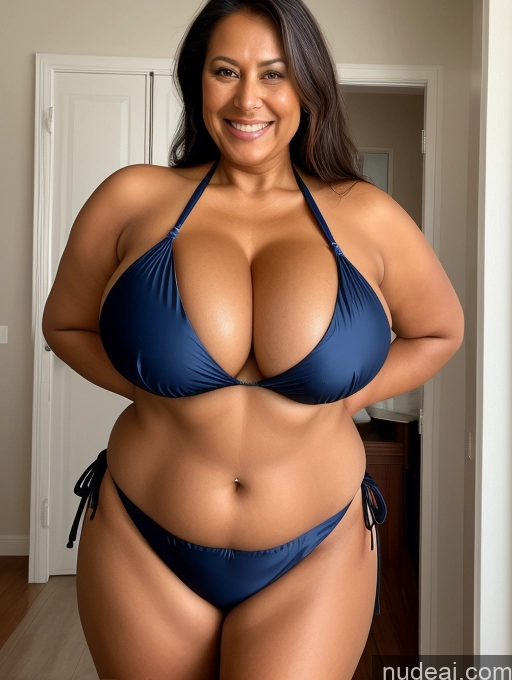 related ai porn images free for One Busty Huge Boobs Thick Tanned Skin 60s Native American Laughing Front View Maid Microkini Thong