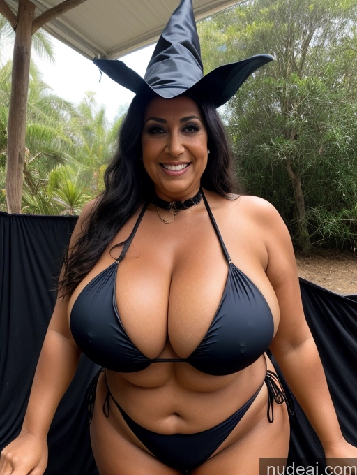 related ai porn images free for One Busty Huge Boobs Thick Tanned Skin Front View Microkini Thong Laughing Egyptian Halloween Witch 70s