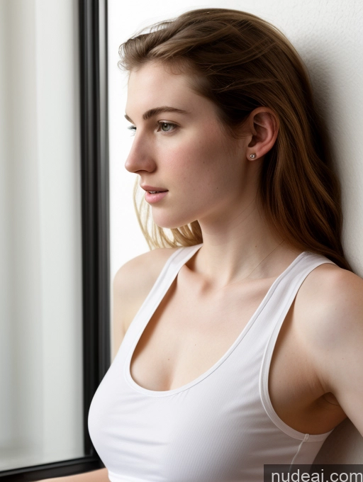 related ai porn images free for Fairer Skin Pubic Hair 18 Small Tits Tank Top Side View