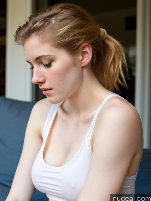 related ai porn images free for Fairer Skin Pubic Hair 18 Small Tits Tank Top Side View