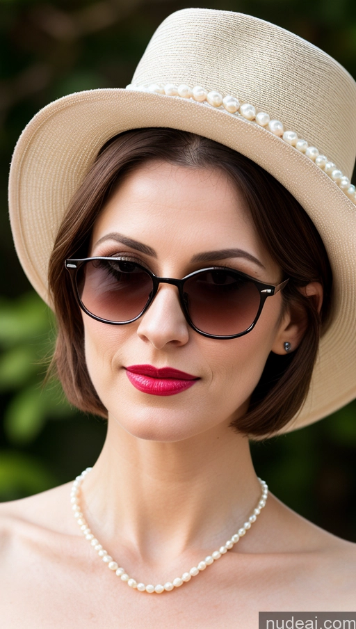 related ai porn images free for Beautiful Sexy Face Bobcut Suit Pearl Jewelry Lipstick Skinny Fairer Skin Cleavage Simple Italian Skin Detail (beta) Hat Sunglasses 50s