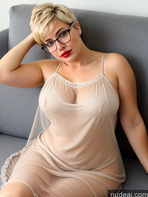 related ai porn images free for 50s Czech Short Big Ass Chubby Busty Glasses Blonde Pixie Couch Dress Nightgown Chemise Transparent Detailed Sad Sexy Face Lipstick Plank