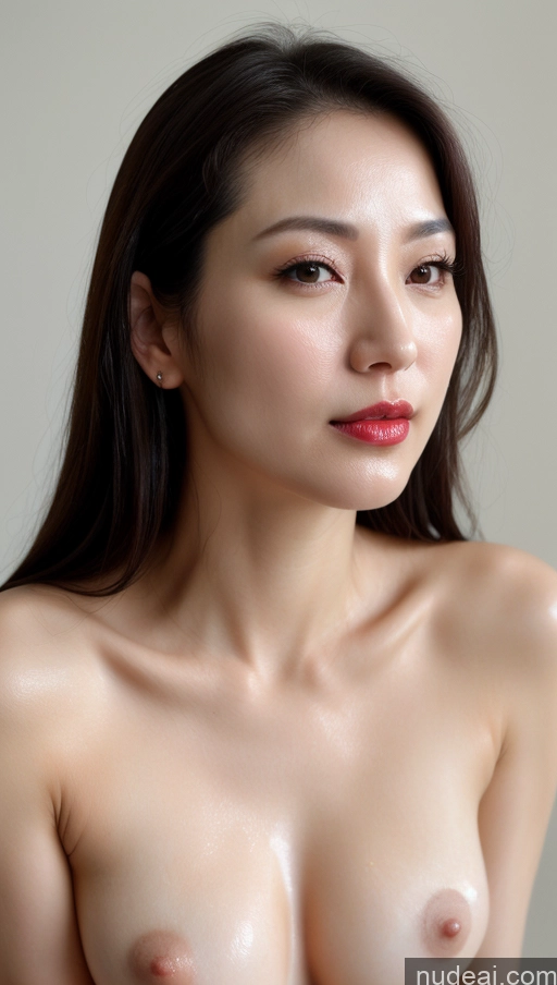 related ai porn images free for Woman One Small Tits Beautiful Lipstick Fairer Skin 40s Black Hair Korean Close-up View Oiled Body
