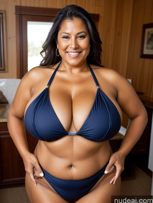 related ai porn images free for One Busty Huge Boobs Thick Tanned Skin Native American Front View Microkini Thong 70s Maid Laughing Lumberjack