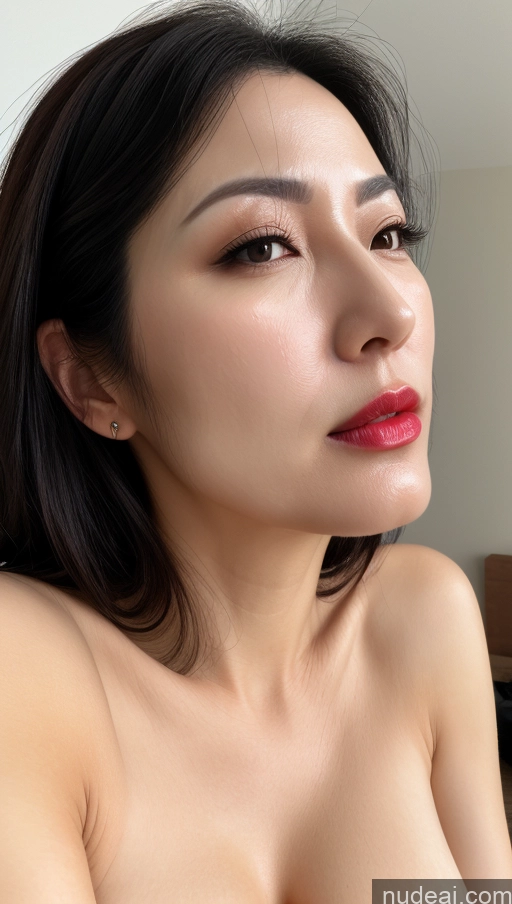 related ai porn images free for Woman One Perfect Boobs Beautiful Lipstick Fairer Skin 40s Black Hair Korean Slicked Close-up View