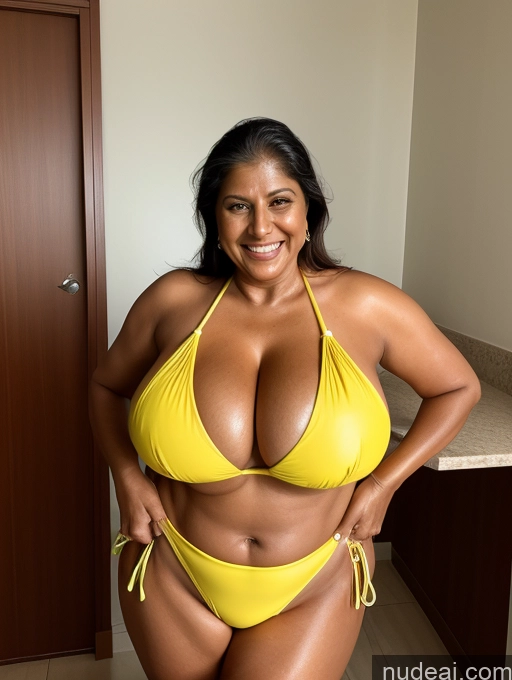 related ai porn images free for One Busty Huge Boobs Thick Tanned Skin Front View Microkini Thong Laughing 60s Indian Maid