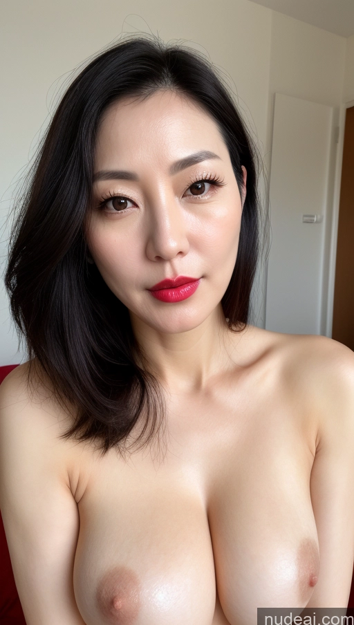 related ai porn images free for Woman One Perfect Boobs Beautiful Lipstick Fairer Skin 40s Black Hair Korean Close-up View