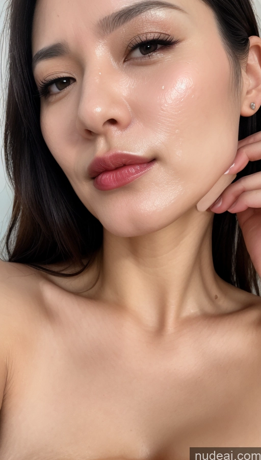 related ai porn images free for Woman One Small Tits Beautiful Lipstick Fairer Skin 40s Black Hair Korean Close-up View Cumshot
