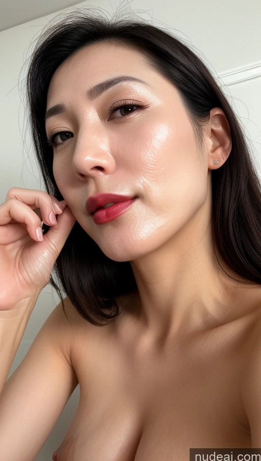 related ai porn images free for Woman One Small Tits Beautiful Lipstick Fairer Skin 40s Black Hair Korean Close-up View Cumshot