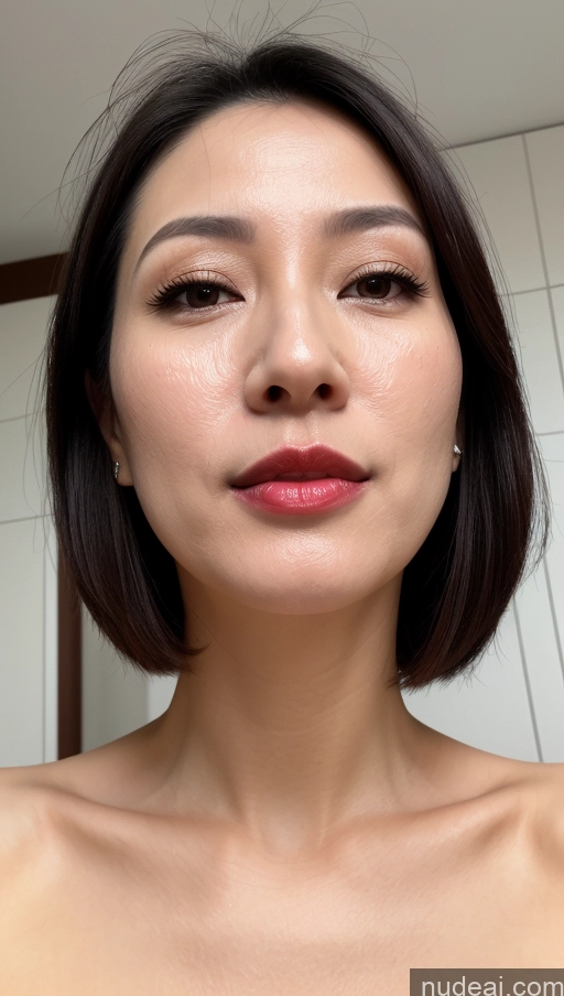 related ai porn images free for Woman One Small Tits Beautiful Lipstick Fairer Skin 40s Black Hair Korean Close-up View Cumshot