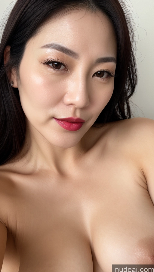 related ai porn images free for Woman One Perfect Boobs Beautiful Lipstick Fairer Skin 40s Black Hair Korean Close-up View