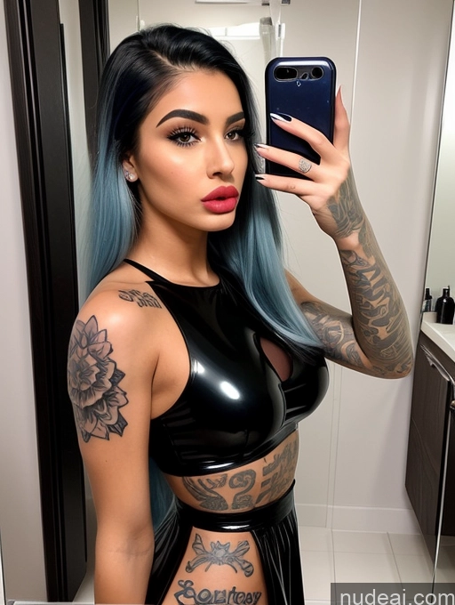 related ai porn images free for Sorority Perfect Boobs Beautiful Lipstick Tattoos Abs Perfect Body Tanned Skin 18 Pouting Lips Long Hair Bathroom Mirror Selfie Dress Latex Cleavage Blue Hair