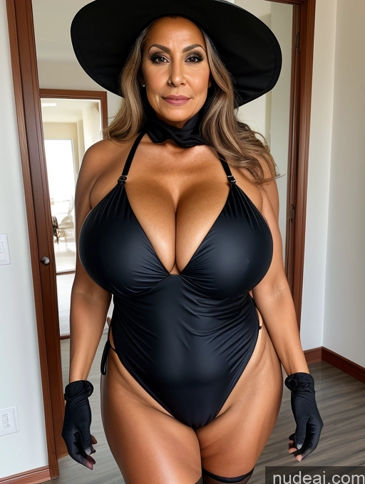 related ai porn images free for One Busty Huge Boobs Thick Tanned Skin 70s Brazilian Front View Halloween Microkini Thong Witch Construction Worker