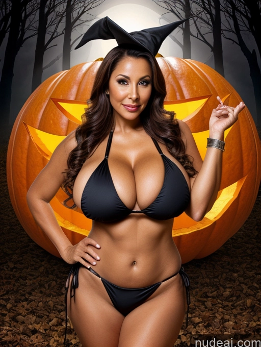 related ai porn images free for One Busty Huge Boobs Thick Tanned Skin 70s Brazilian Front View Halloween Microkini Thong Witch Lumberjack