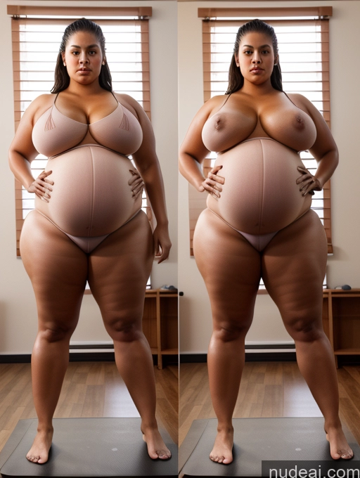 related ai porn images free for Woman Busty Perfect Boobs Big Ass Chubby Thick Fat Big Hips Perfect Body Long Legs Tall Pregnant 20s Serious Black Hair Polynesian Gym Yoga Nude Bright Lighting Onoff