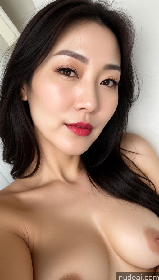 related ai porn images free for Woman One Perfect Boobs Beautiful Lipstick Fairer Skin 40s Black Hair Korean Close-up View
