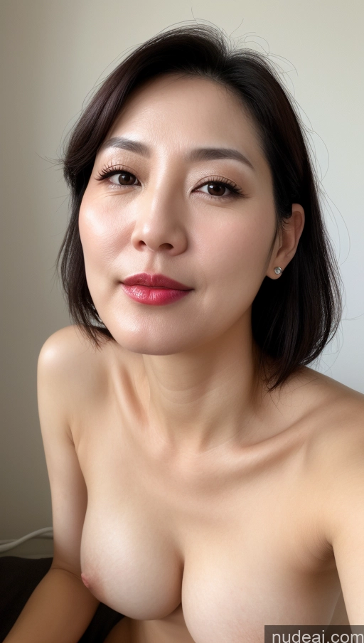 related ai porn images free for Woman One Perfect Boobs Beautiful Lipstick Fairer Skin 40s Black Hair Korean Close-up View